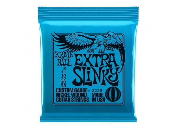 Ernie Ball Extra Slinky 2225 Nickel 8-38 Ernie Ball Extra Slinky 2225 Nickel 8-38